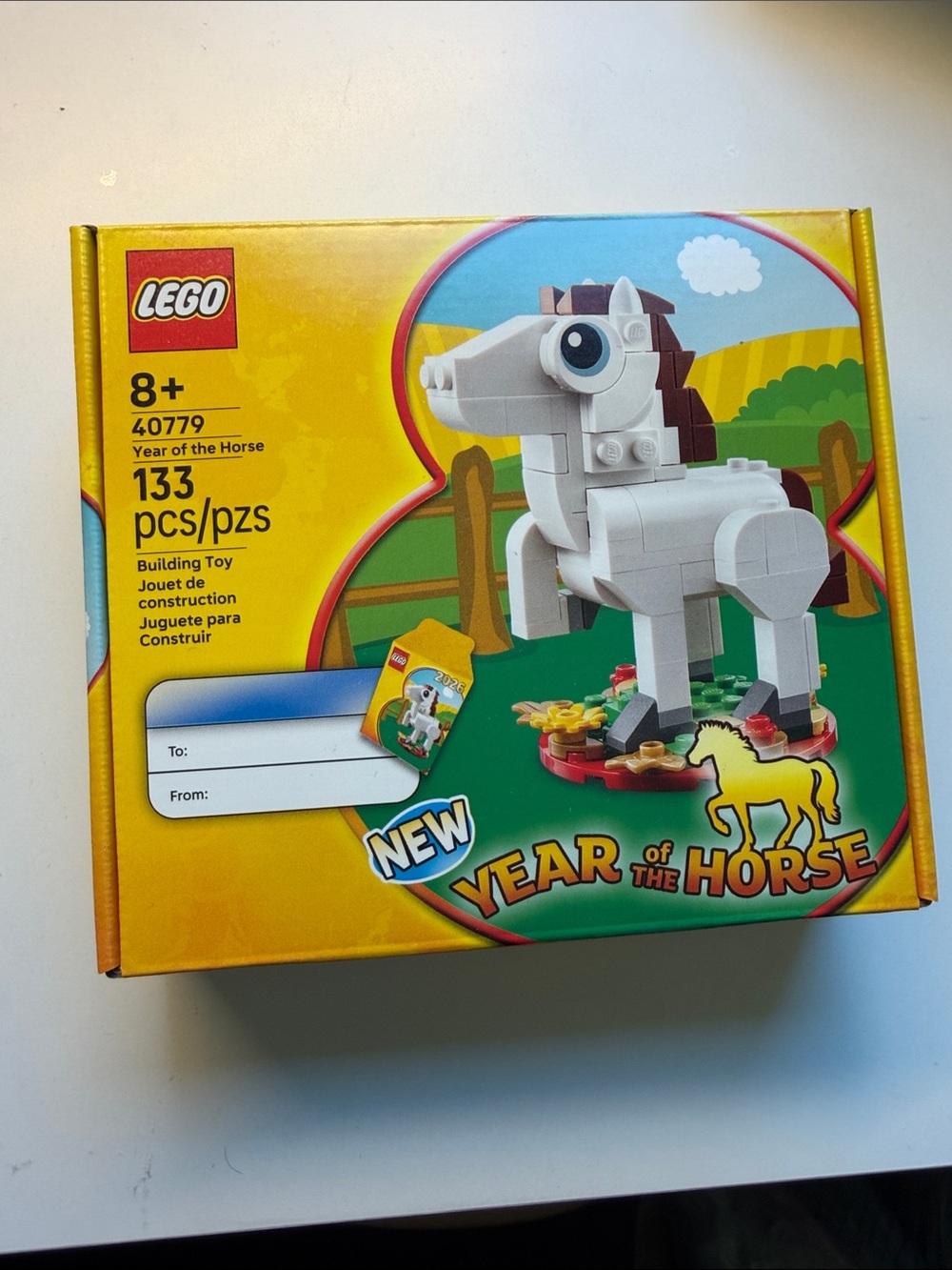 LEGO White Horse Year of the Horse Building Set with Yellow Box Artwork